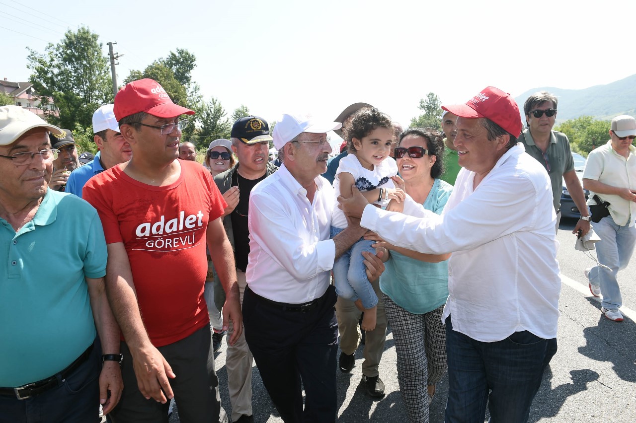 Adalet yürüyüşü'nde 16. gün 17
