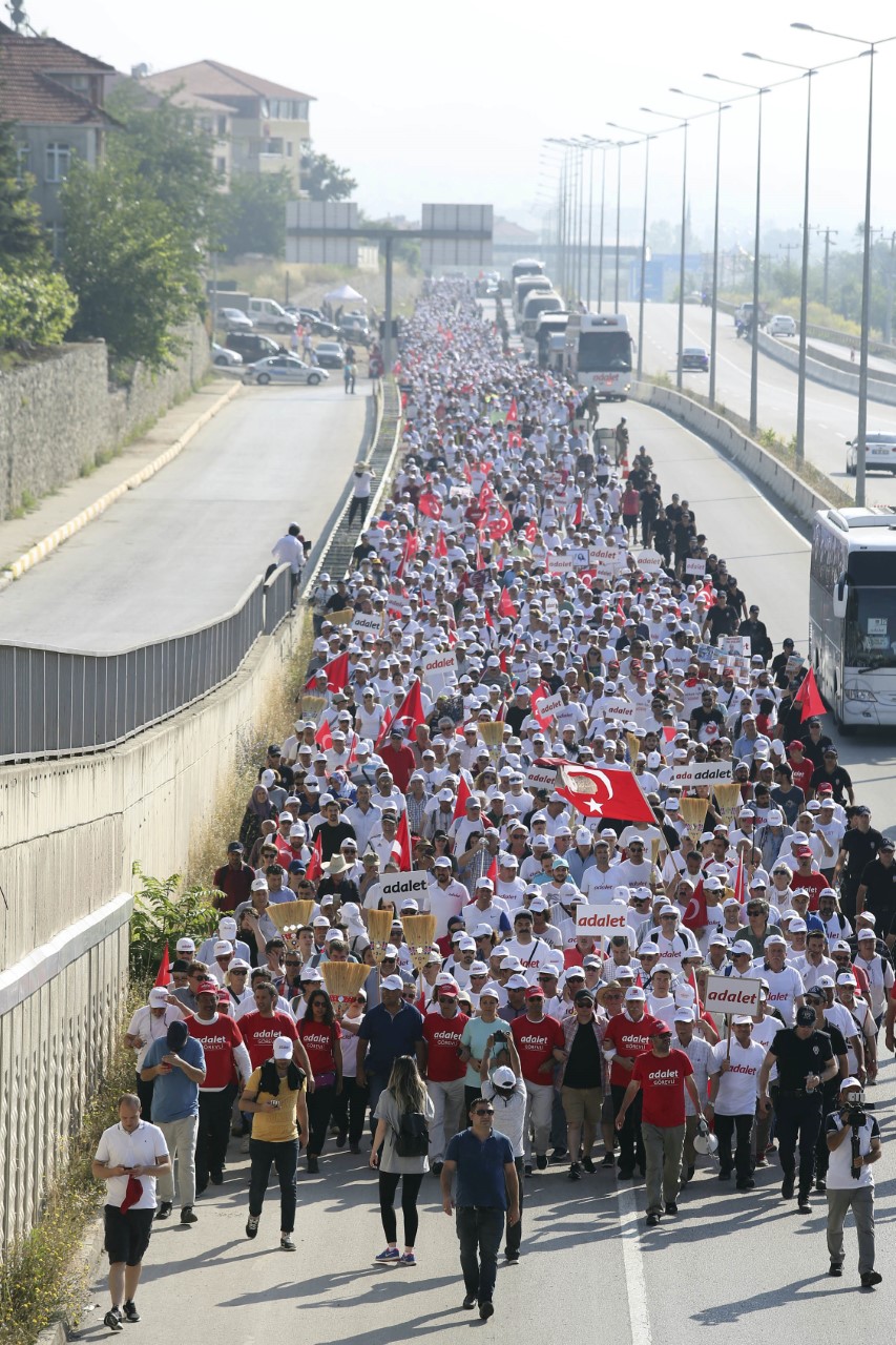 Adalet yürüyüşü'nde 16. gün 19