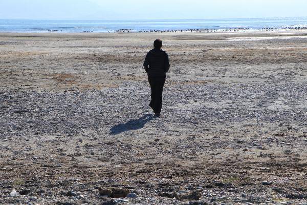 İşte 26 yılda buharlaşan su: Van Gölü'nde çekilme devam ediyor 2