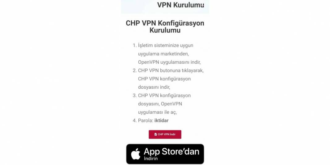 CHP Gençlik Kolları'ndan VPN: Parola 'iktidar' 2