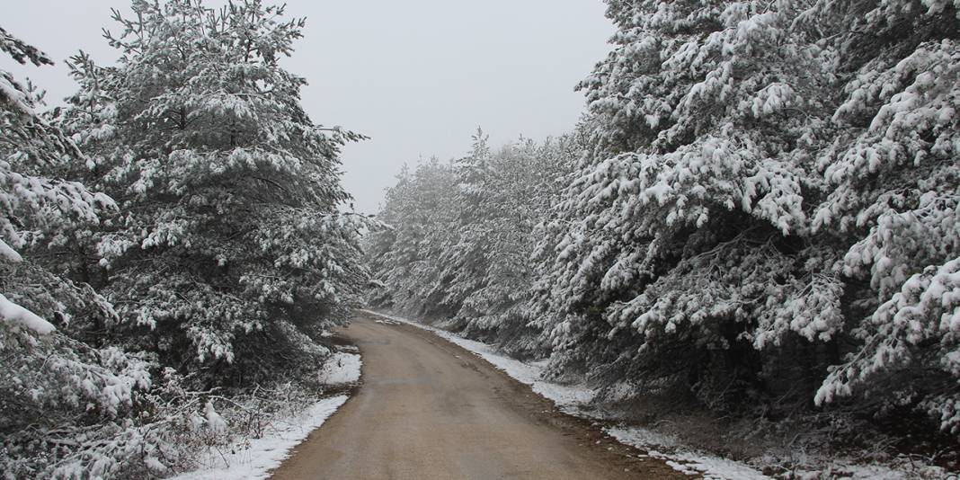 Amasya yükseklerine beyaz örtü 2