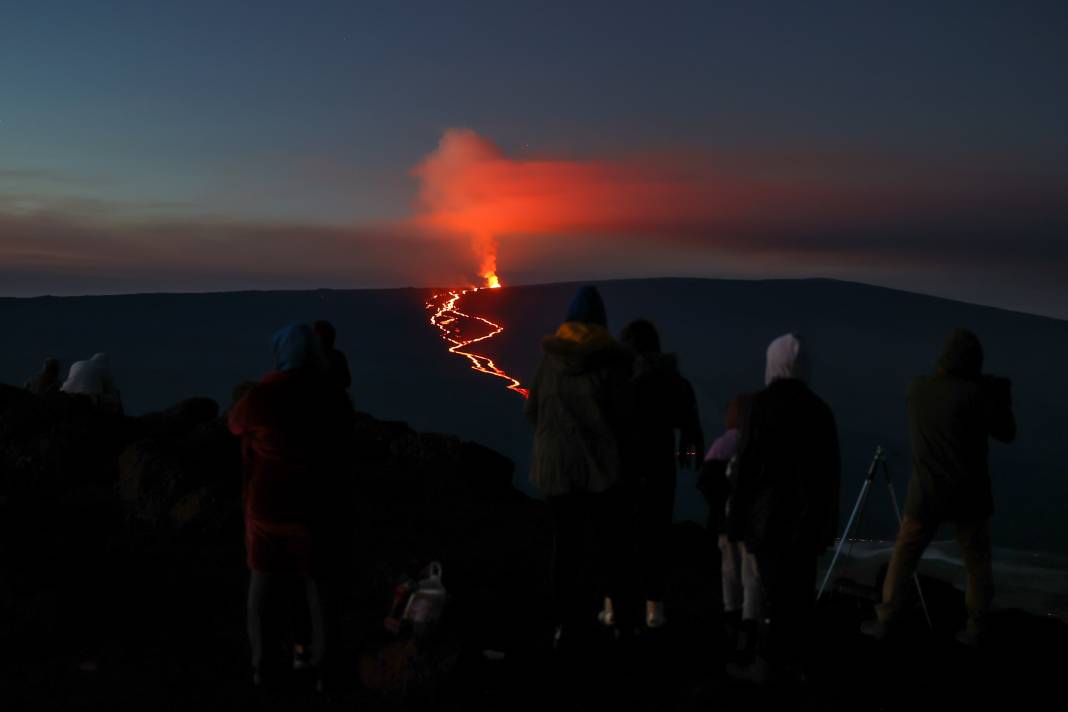 38 yıl sonra harekete geçen Mauna Loa'da gün doğumu 4