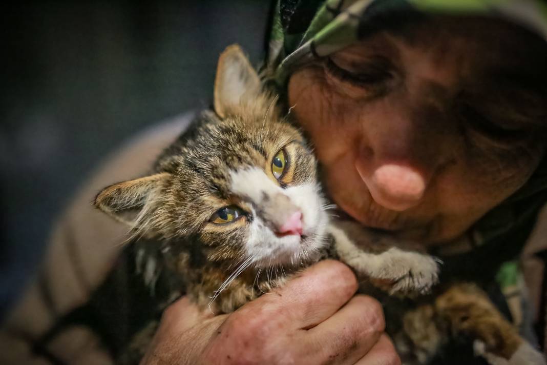 Bir vefa hikayesi! Dilenerek hem engelli oğluna hem kedilerine bakıyor 13
