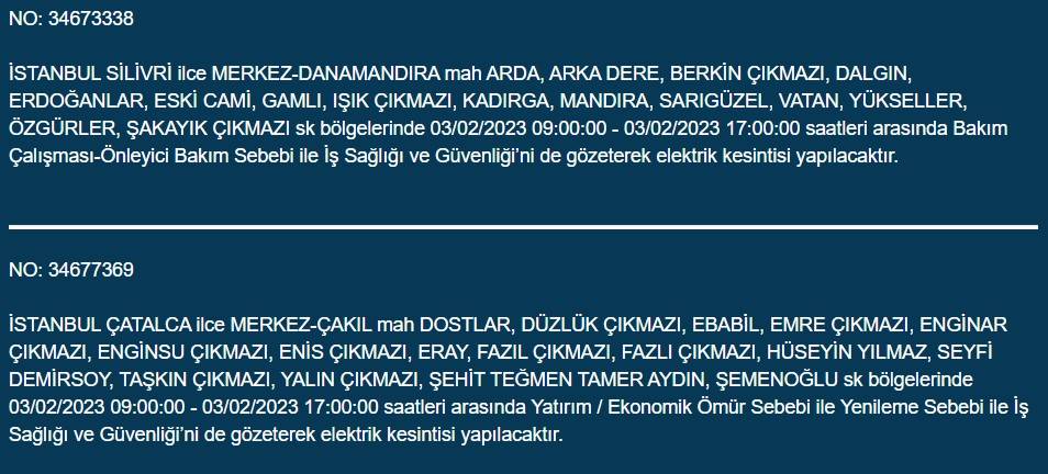 İstanbullular dikkat! Yarın elektrikler kesilecek 15