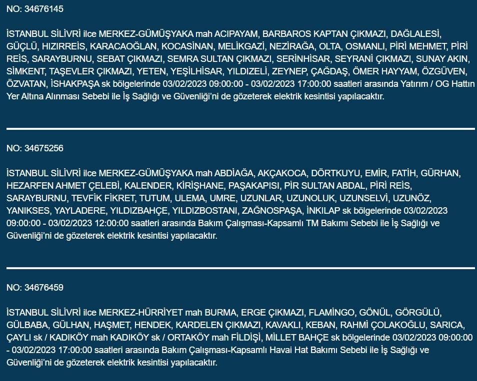 İstanbullular dikkat! Yarın elektrikler kesilecek 25