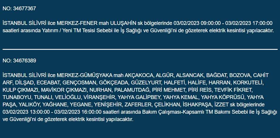 İstanbullular dikkat! Yarın elektrikler kesilecek 26