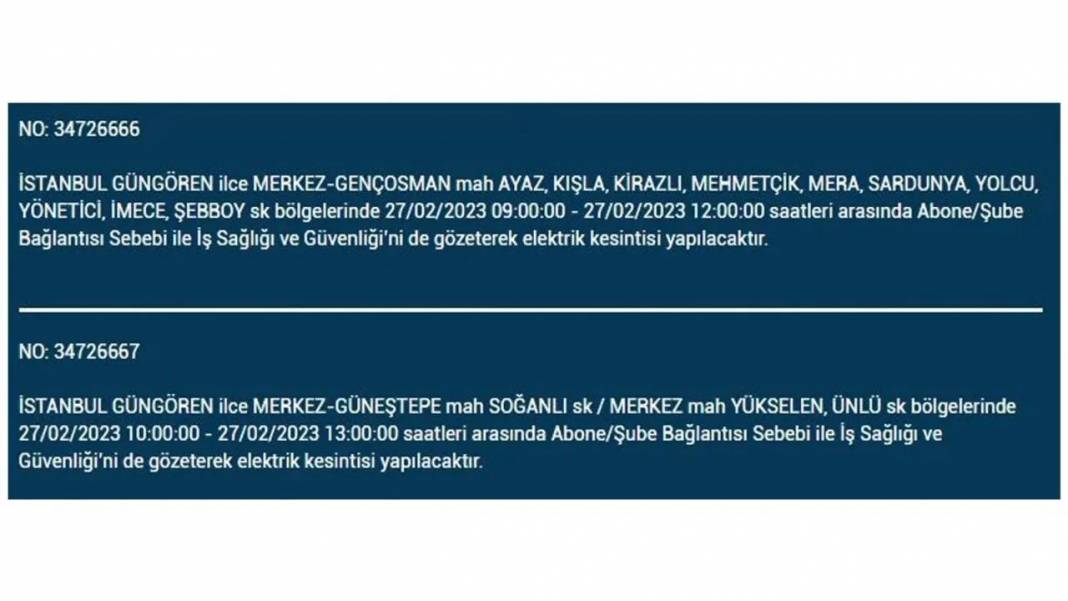 İstanbullular dikkat: İşte elektrik kesilecek ilçeler 8