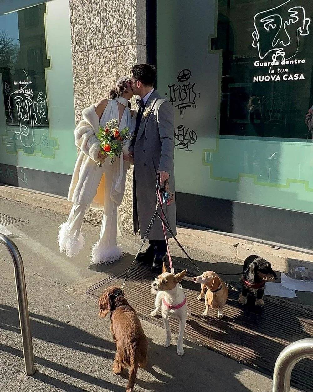 Ünlü çift Milano'da evlendi 4