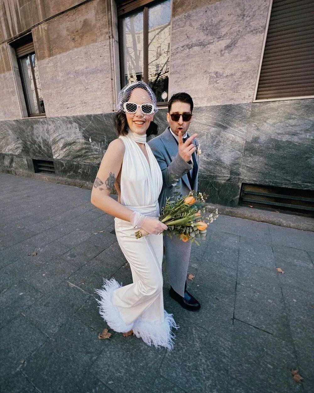 Ünlü çift Milano'da evlendi 3