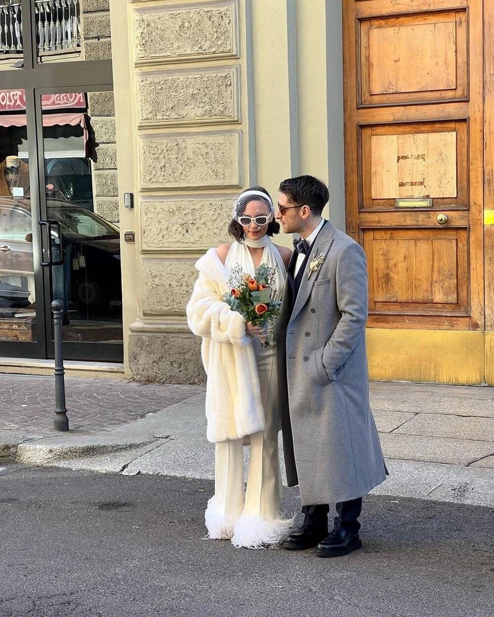 Ünlü çift Milano'da evlendi 2
