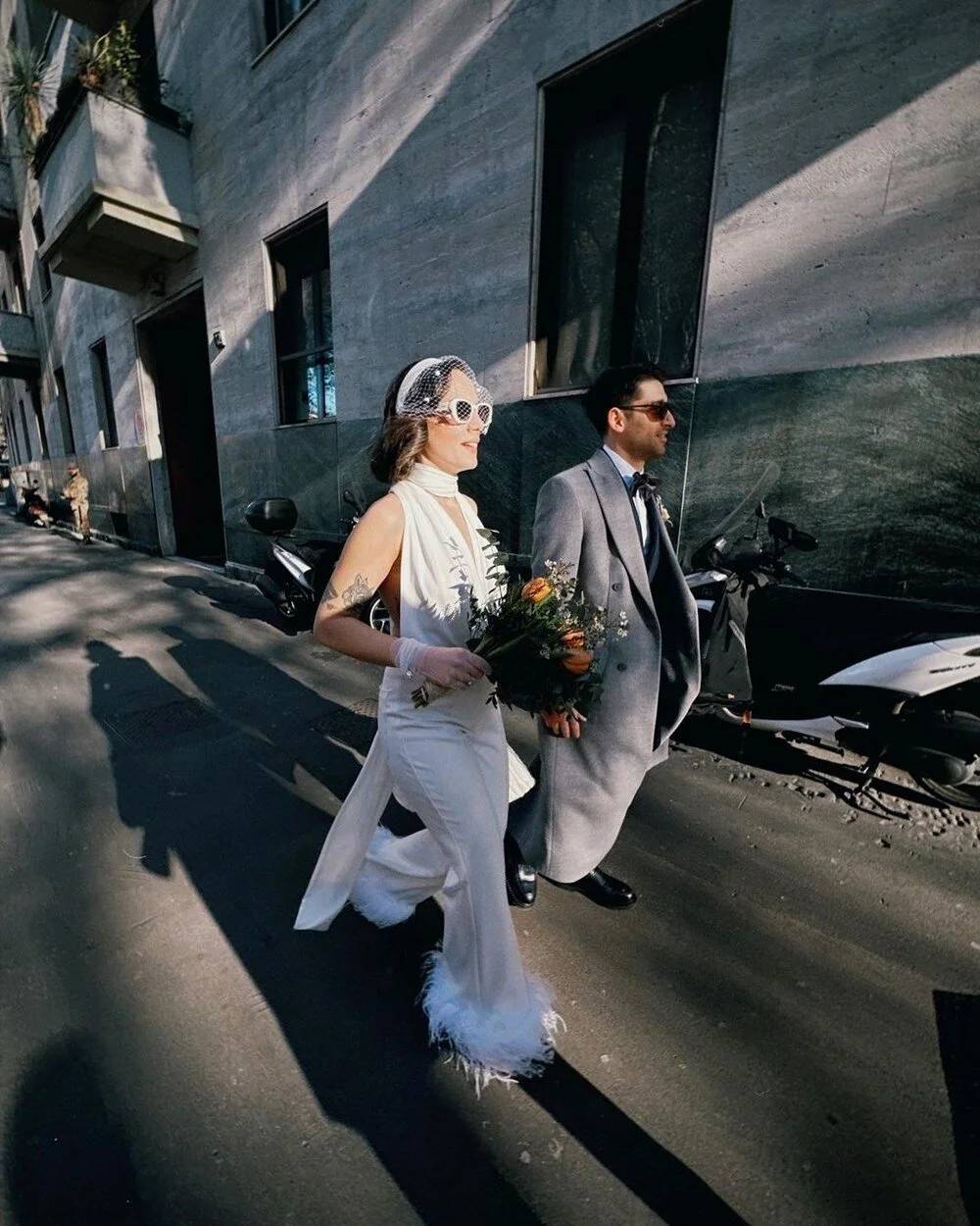 Ünlü çift Milano'da evlendi 5