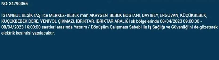BEDAŞ paylaştı: İstanbullular dikkat! İşte yarın elektrik kesintisi yaşanacak ilçeler 10