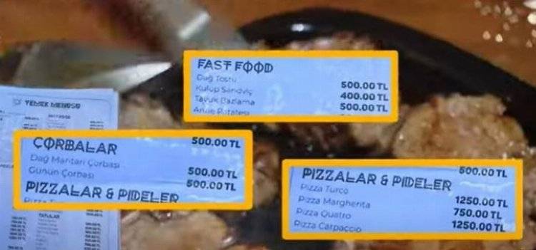 Tatilciler Şaşkın! 1200 TL'lik Pizza ve 500 TL'lik Çorba Gündem Oldu 5