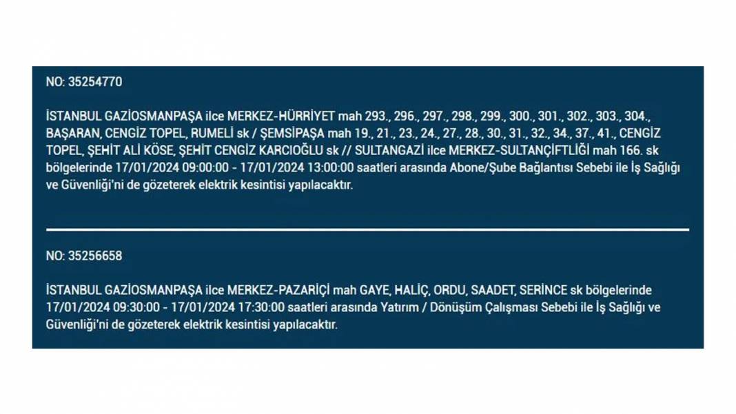 İstanbul'un 4 Büyük İlçesinde Elektrik Kesintisi 8 Saati Geçecek! BEDAŞ, Yarın Yaşanacak Elektrik Kesintisini Duyurdu - Fotoğraf: 18