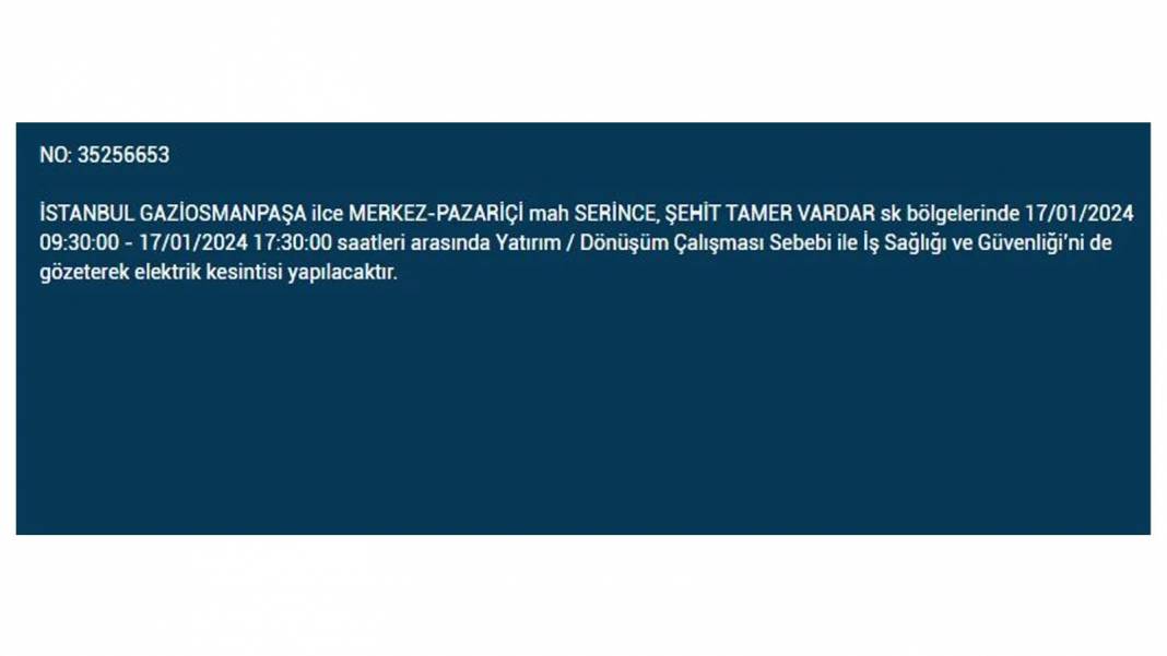 İstanbul'un 4 Büyük İlçesinde Elektrik Kesintisi 8 Saati Geçecek! BEDAŞ, Yarın Yaşanacak Elektrik Kesintisini Duyurdu - Fotoğraf: 21