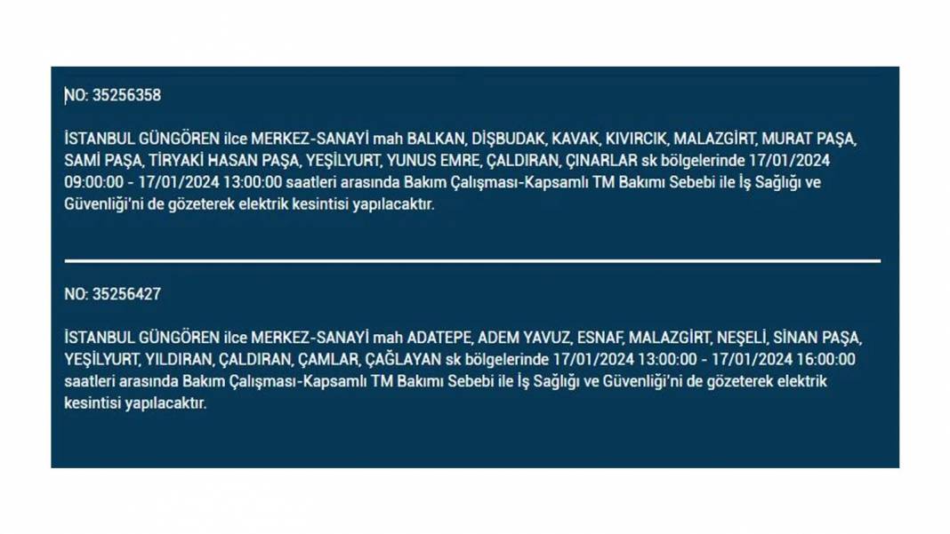 İstanbul'un 4 Büyük İlçesinde Elektrik Kesintisi 8 Saati Geçecek! BEDAŞ, Yarın Yaşanacak Elektrik Kesintisini Duyurdu - Fotoğraf: 19