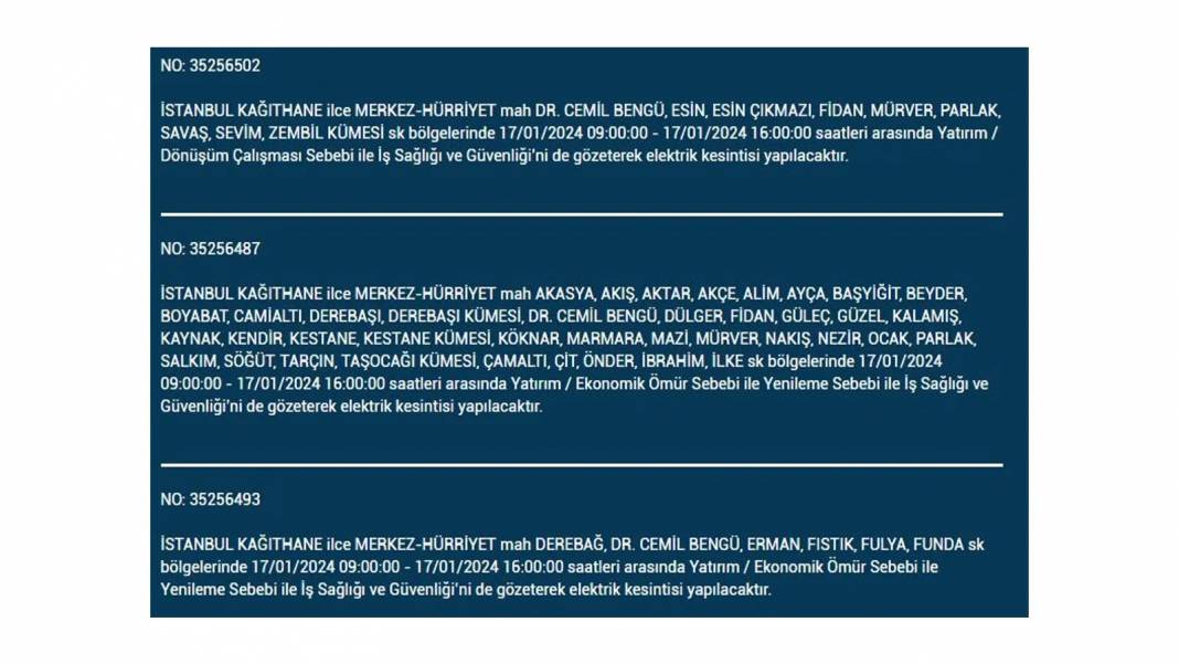 İstanbul'un 4 Büyük İlçesinde Elektrik Kesintisi 8 Saati Geçecek! BEDAŞ, Yarın Yaşanacak Elektrik Kesintisini Duyurdu - Fotoğraf: 22