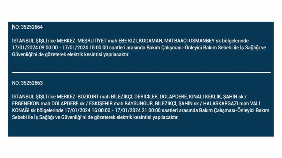 İstanbul'un 4 Büyük İlçesinde Elektrik Kesintisi 8 Saati Geçecek! BEDAŞ, Yarın Yaşanacak Elektrik Kesintisini Duyurdu - Fotoğraf: 27
