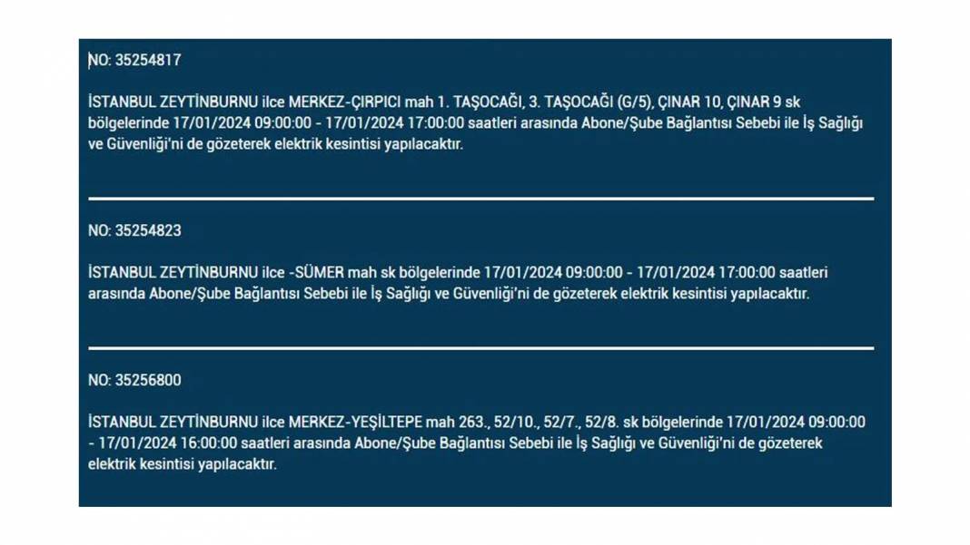 İstanbul'un 4 Büyük İlçesinde Elektrik Kesintisi 8 Saati Geçecek! BEDAŞ, Yarın Yaşanacak Elektrik Kesintisini Duyurdu - Fotoğraf: 26