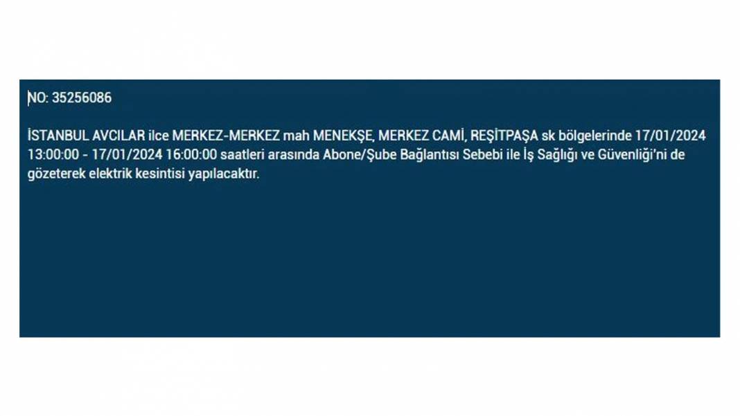 İstanbul'un 4 Büyük İlçesinde Elektrik Kesintisi 8 Saati Geçecek! BEDAŞ, Yarın Yaşanacak Elektrik Kesintisini Duyurdu - Fotoğraf: 5