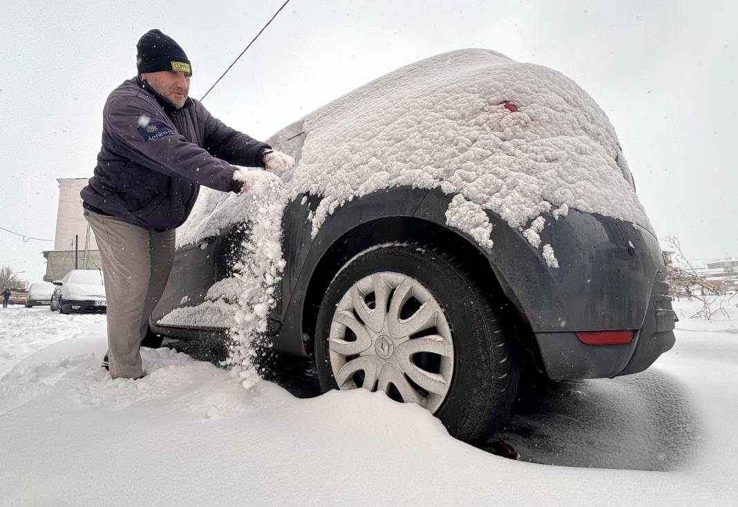 Erzurum, Ardahan ve Kars'ta Kar Etkili Oldu 7