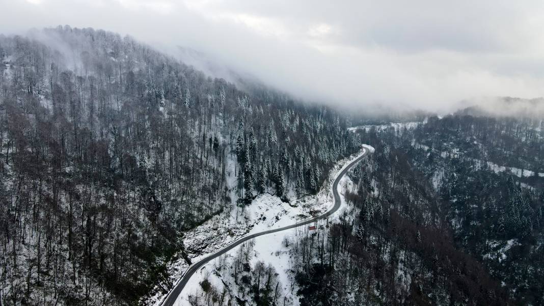 Sakarya Beyaza Büründü: Drone İle Eşsiz Görüntüler Ortaya Çıktı 7