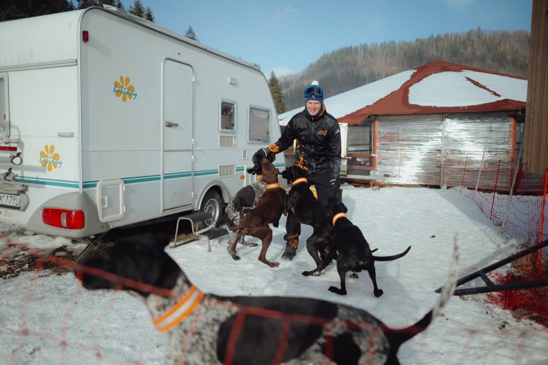 Slovakya'da 2. Uluslararası Köpek Kızağı Yarışması Başladı 36