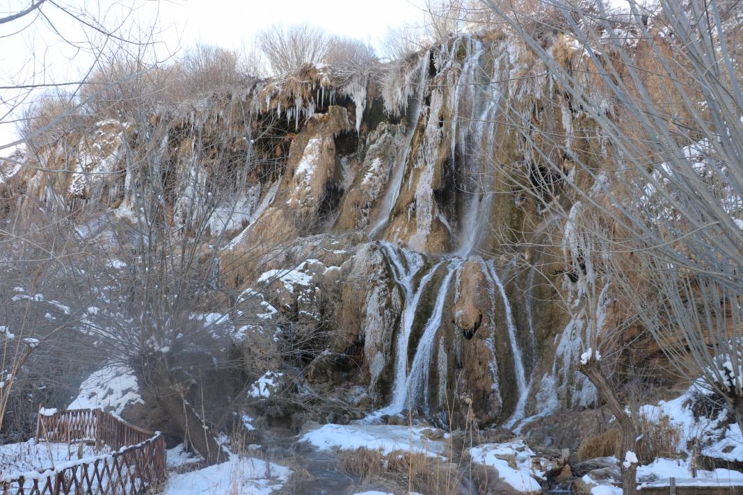 Erzincan'da Şelale Buz Tuttu - Fotoğraf: 3