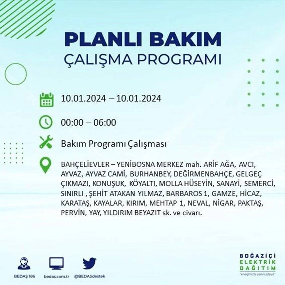 BEDAŞ Duyurdu: İstanbul'da Elektrik Kesintisi 8 Saati Bulacak. Bu Soğukta Kombiler Çalışmayacak! 10 İlçeyi Birden Etkileyecek - Fotoğraf: 9