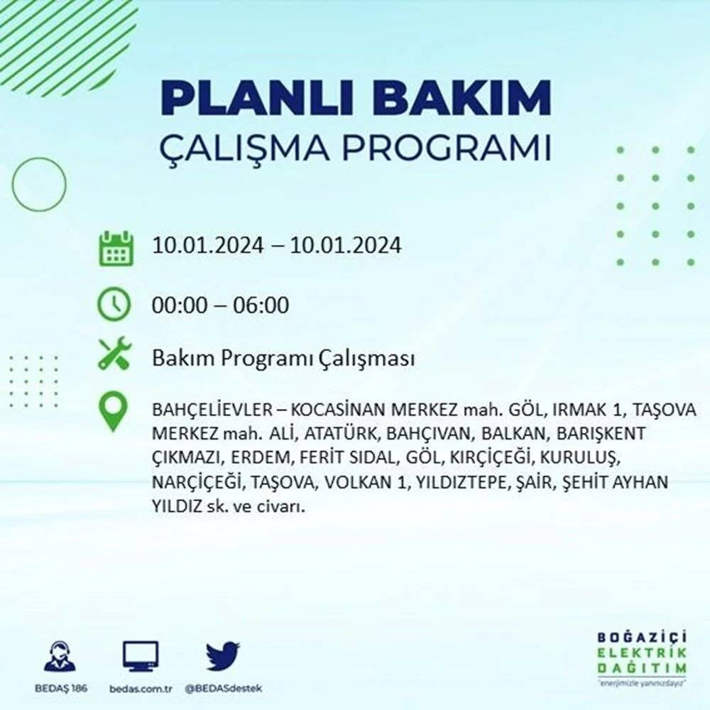 BEDAŞ Duyurdu: İstanbul'da Elektrik Kesintisi 8 Saati Bulacak. Bu Soğukta Kombiler Çalışmayacak! 10 İlçeyi Birden Etkileyecek - Fotoğraf: 8
