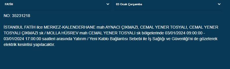 BEDAŞ Paylaştı: İstanbul'da Bugün Bu İlçelerde Elektrikler Kesilecek! 12