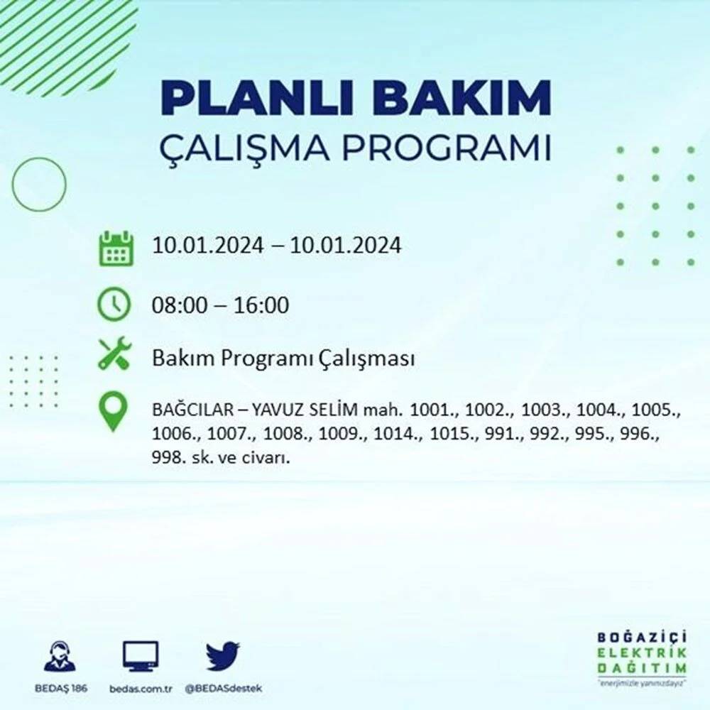 BEDAŞ Duyurdu: İstanbul'da Elektrik Kesintisi 8 Saati Bulacak. Bu Soğukta Kombiler Çalışmayacak! 10 İlçeyi Birden Etkileyecek - Fotoğraf: 7