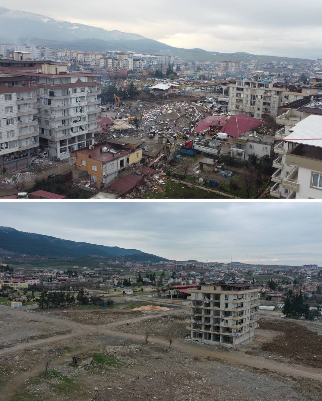 Depremin vurduğu Nurdağı ve Islahiye birinci yılın sonunda böyle görüntülendi 10