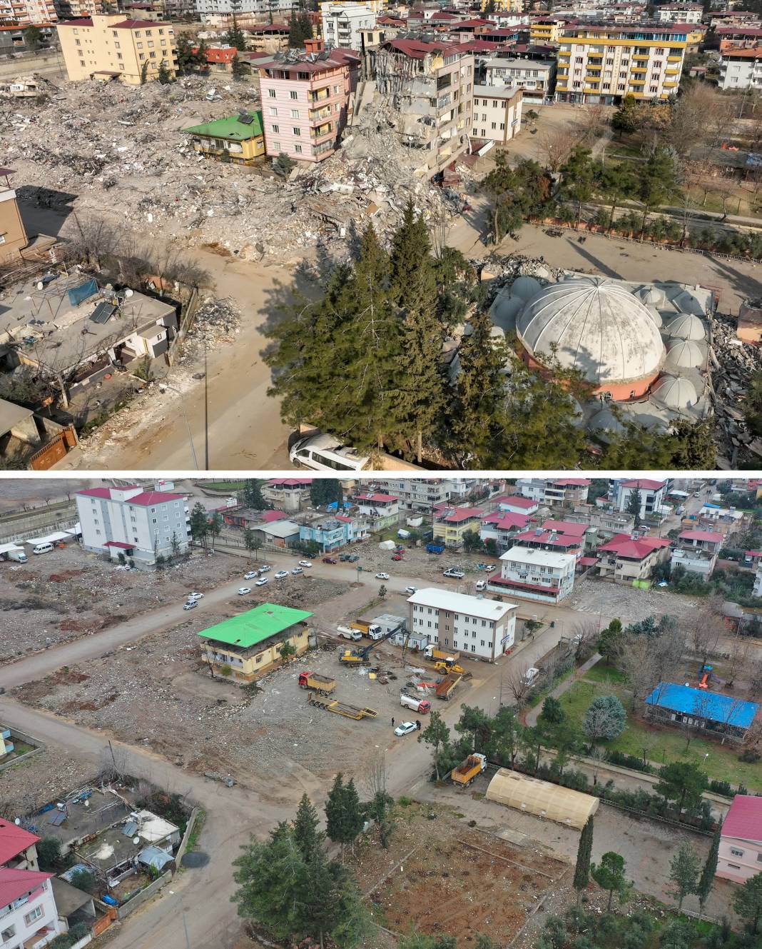 Depremin vurduğu Nurdağı ve Islahiye birinci yılın sonunda böyle görüntülendi 4