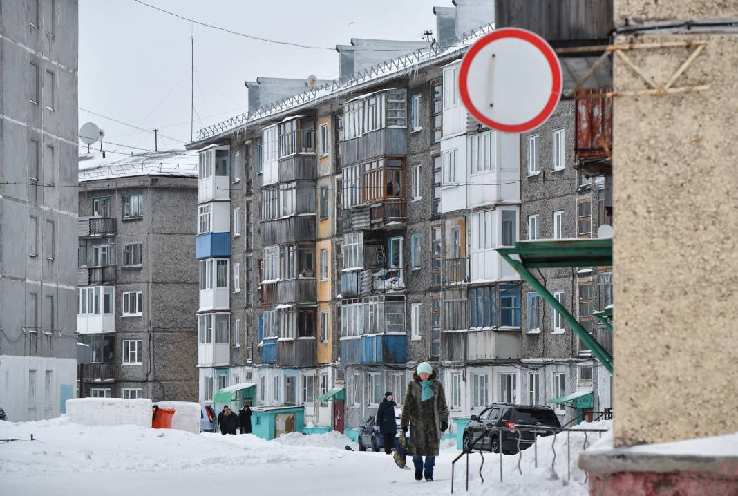 Rusya'nın Doğusundaki Avrupa'nın En Kuzey Büyük Dördüncü Şehrinde Zor Kış Şartları 5