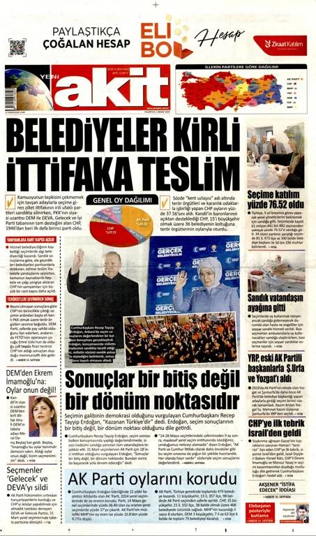 İktidara Yakın Gazeteler AKP'nin Yenilgisini Nasıl Değerlendirdi? 12