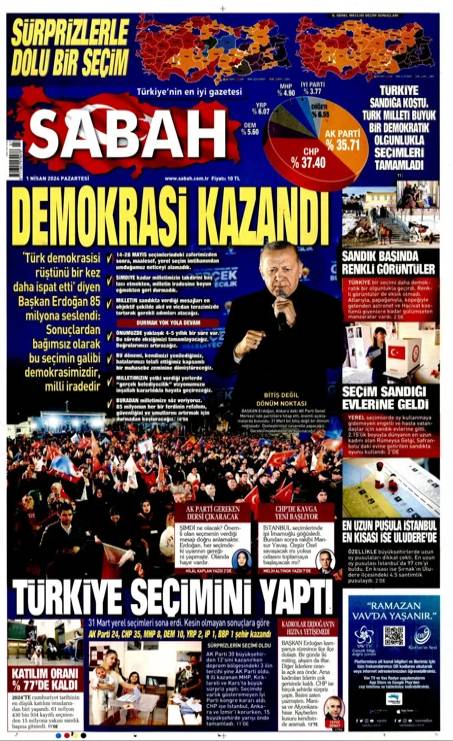 İktidara Yakın Gazeteler AKP'nin Yenilgisini Nasıl Değerlendirdi? 6