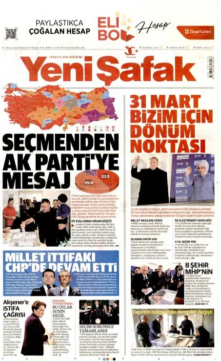 İktidara Yakın Gazeteler AKP'nin Yenilgisini Nasıl Değerlendirdi? 1