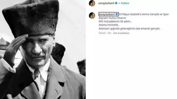 Ünlü İsimlerin 19 Mayıs Atatürk'ü Anma, Gençlik ve Spor Bayramı Paylaşımları 6