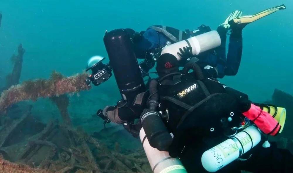 Su Altı Dalışıyla Çanakkale Savaşları'ndan Batıklar Fotoğraflandı 9