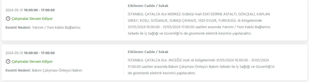 İstanbul'un 21 İlçesi Bugün Karanlığa Gömülecek: 31 Mayıs Elektrik Kesintisi Yaşanacak İlçeler! 10