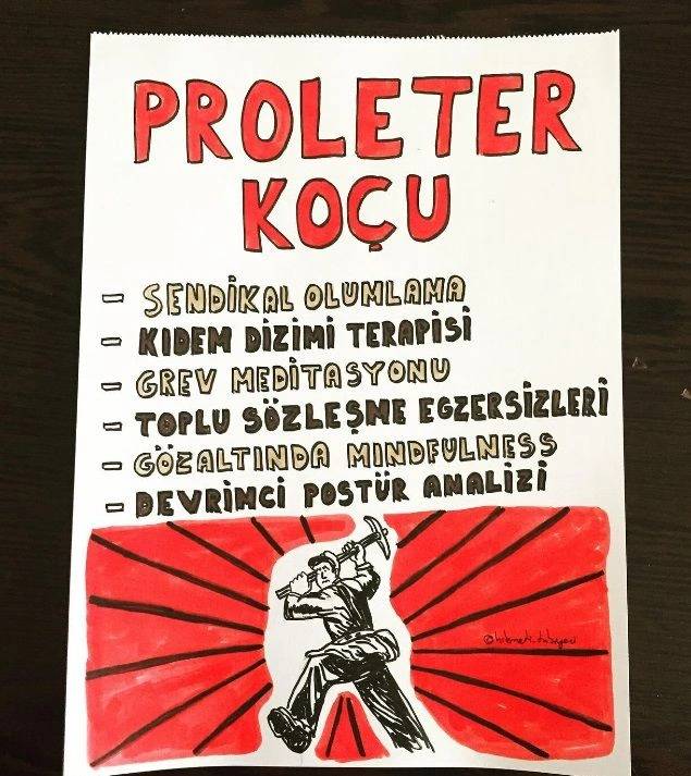 1 Mayıs Afişlerinde Mizahi Dokunuşlar: Çizimleri Kadar Sloganları da Güldürüyor!Proleter Koçu, Sendikal Olumlama... 6