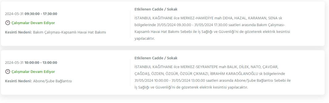 İstanbul'un 21 İlçesi Bugün Karanlığa Gömülecek: 31 Mayıs Elektrik Kesintisi Yaşanacak İlçeler! 20