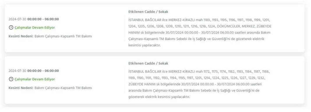 İstanbullular dikkat! Bugün bu ilçelerde elektrikler kesilecek 10