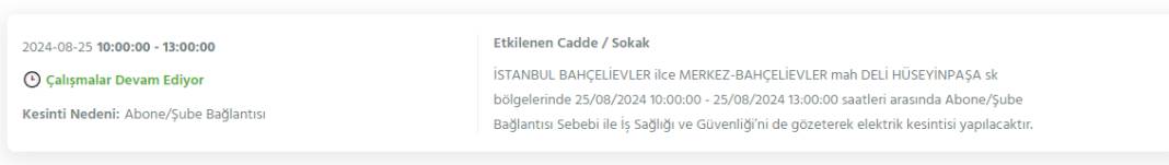 İstanbul'da yarın 25 Ağustos Pazar elektrik kesintisi yaşanacak ilçeler 8