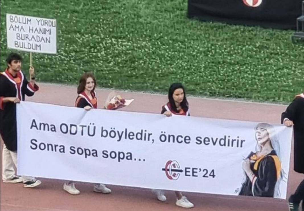 ODTÜ mezuniyetinde bu yıl da pankartlar konuştu 30