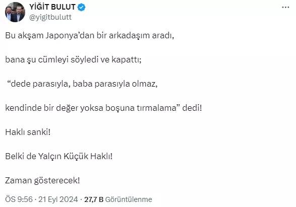 Dolar kahini Yiğit Bulut derbi sonrası Japonya'dan girdi Türkiye'den çıktı 2