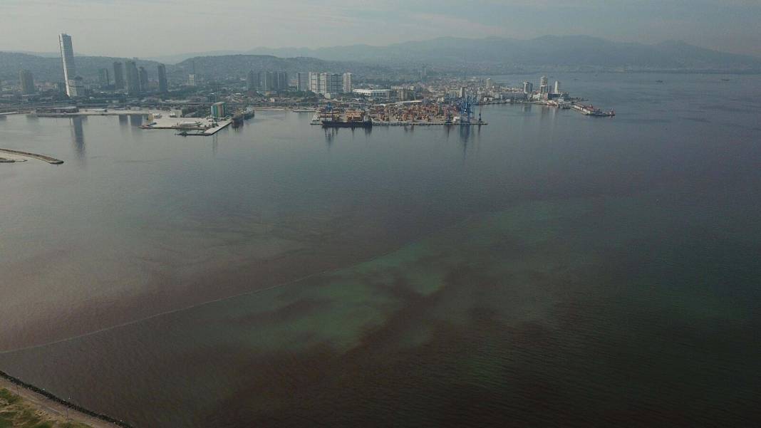 Kırmızıya boyanan İzmir Körfezi'nin ne zaman eski haline döneceği belli oldu 9