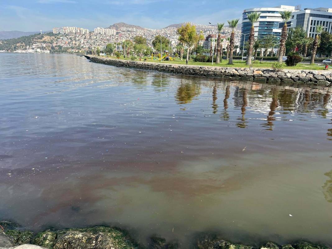 Kırmızıya boyanan İzmir Körfezi'nin ne zaman eski haline döneceği belli oldu 2