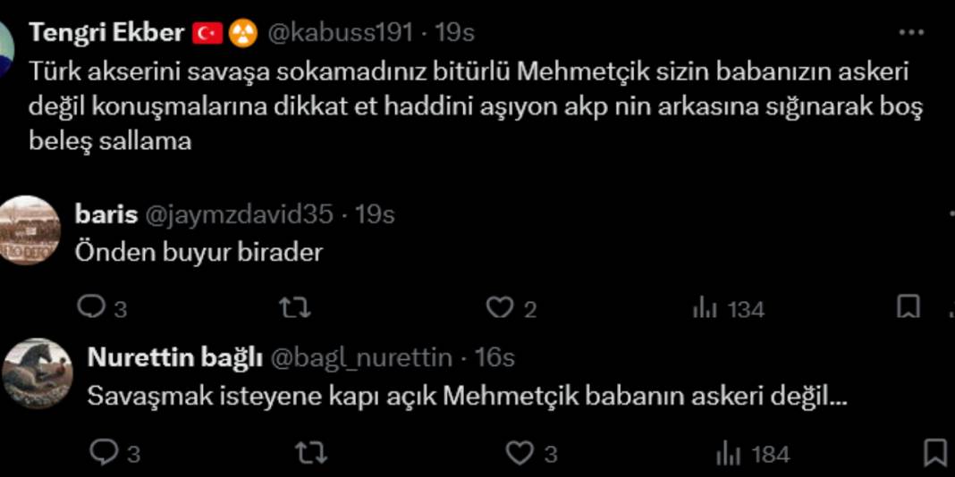 AKP yandaşı Türkiye'nin İsrail ile savaşa girmesini istedi. En iyi cevabı vatandaş verdi 9